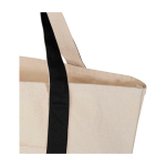 Sac multiusage en coton recyclé avec doubles anses 320 g/m² couleur noir vue détail 2