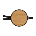 Câble de synchronisation des données et de charge rapide en bambou 27W couleur noir troisième vue frontale