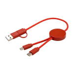 Câble de charge rapide en plastique recyclé synchronisation 5 en 1 deuxième vue