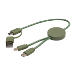 Câble de charge rapide en plastique recyclé synchronisation 5 en 1 troisième vue