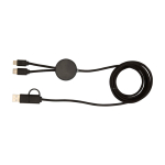 Câble en plastique recyclé synchronisation des données 27W, 5 en 1 couleur noir deuxième vue arrière