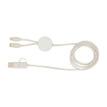 Câble en plastique recyclé synchronisation des données 27W, 5 en 1 couleur blanc deuxième vue arrière