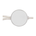 Câble en plastique recyclé synchronisation des données 27W, 5 en 1 couleur blanc troisième vue frontale