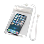 Grande housse imperméable en plastique pour mobile avec corde couleur transparent