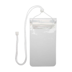 Grande housse imperméable en plastique pour mobile avec corde couleur transparent deuxième vue arrière