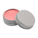 Baume à lèvres avec boîtier en aluminium et protection FPS 15 couleur rose