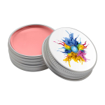 Baume à lèvres avec boîtier en aluminium et protection FPS 15 couleur rose