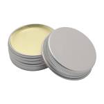 Baume à lèvres avec boîtier en aluminium et protection FPS 15 couleur beige