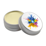 Baume à lèvres avec boîtier en aluminium et protection FPS 15 couleur beige