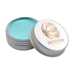 Baume à lèvres avec boîtier en aluminium et protection FPS 15 couleur bleu ciel