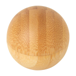 Baume à lèvres parfum vanille avec boîtier en bambou FPS 15 couleur bois