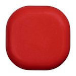 Baume à lèvres à la vanille avec boîtier carré en plastique FPS 15 couleur rouge deuxième vue frontale