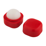 Baume à lèvres à la vanille avec boîtier carré en plastique FPS 15 couleur rouge