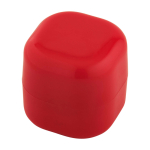 Baume à lèvres à la vanille avec boîtier carré en plastique FPS 15 couleur rouge deuxième vue