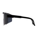 Lunettes de soleil sport facilement adaptables et élégantes couleur noir vue latérale