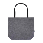 Sac de courses en feutre recyclé de haute qualité, capacité 20L couleur gris foncé deuxième vue frontale