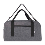 Pochette multiusage en feutre recyclé de qualité avec sangles couleur gris foncé deuxième vue frontale