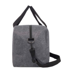 Pochette multiusage en feutre recyclé de qualité avec sangles couleur gris foncé deuxième vue latérale