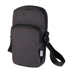Housse pour mobile en polyester recyclé avec sangles ajustables couleur gris foncé