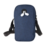 Housse pour mobile en polyester recyclé avec sangles ajustables couleur bleu marine deuxième vue arrière