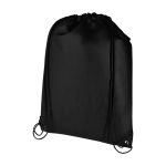 Sac à dos à cordon en non-tissé durable et résistant à la déchirure 5L couleur noir