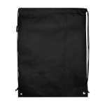 Sac à dos à cordon en non-tissé durable et résistant à la déchirure 5L couleur noir deuxième vue arrière