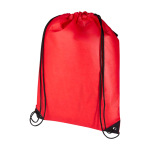 Sac à dos à cordon en non-tissé durable et résistant à la déchirure 5L couleur rouge