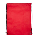 Sac à dos à cordon en non-tissé durable et résistant à la déchirure 5L couleur rouge deuxième vue arrière