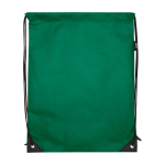 Sac à dos à cordon en non-tissé durable et résistant à la déchirure 5L couleur vert deuxième vue frontale