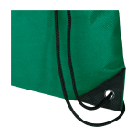 Sac à dos à cordon en non-tissé durable et résistant à la déchirure 5L couleur vert vue détail 1