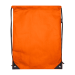 Sac à dos à cordon en non-tissé durable et résistant à la déchirure 5L couleur orange deuxième vue frontale