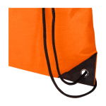 Sac à dos à cordon en non-tissé durable et résistant à la déchirure 5L couleur orange vue détail 1