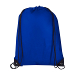 Sac à dos à cordon en non-tissé durable et résistant à la déchirure 5L couleur bleu roi troisième vue frontale