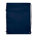 Sac à dos à cordon en non-tissé durable et résistant à la déchirure 5L couleur bleu marine deuxième vue arrière
