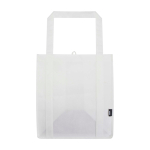 Pochette multiusage en polyester recyclé avec fond renforcé 29L couleur blanc deuxième vue frontale