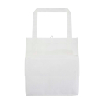Pochette multiusage en polyester recyclé avec fond renforcé 29L couleur blanc deuxième vue arrière