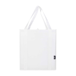 Pochette multiusage en polyester recyclé avec fond renforcé 29L couleur blanc troisième vue frontale