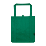 Pochette multiusage en polyester recyclé avec fond renforcé 29L couleur vert deuxième vue frontale
