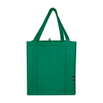 Pochette multiusage en polyester recyclé avec fond renforcé 29L couleur vert troisième vue frontale