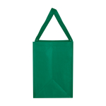 Pochette multiusage en polyester recyclé avec fond renforcé 29L couleur vert vue latérale