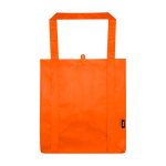 Pochette multiusage en polyester recyclé avec fond renforcé 29L couleur orange deuxième vue frontale