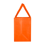 Pochette multiusage en polyester recyclé avec fond renforcé 29L couleur orange vue latérale