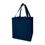Pochette multiusage en polyester recyclé avec fond renforcé 29L couleur bleu marine