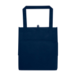 Pochette multiusage en polyester recyclé avec fond renforcé 29L couleur bleu marine deuxième vue arrière