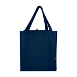 Pochette multiusage en polyester recyclé avec fond renforcé 29L couleur bleu marine troisième vue frontale