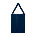 Pochette multiusage en polyester recyclé avec fond renforcé 29L couleur bleu marine vue latérale