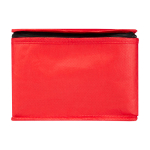 Sac isotherme en non-tissé recyclé pour 6 canettes, capacité 4L couleur rouge deuxième vue frontale