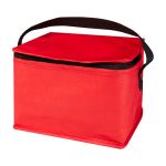 Sac isotherme en non-tissé recyclé pour 6 canettes, capacité 4L couleur rouge deuxième vue