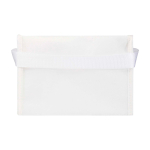 Sac isotherme en non-tissé recyclé pour 6 canettes, capacité 4L couleur blanc deuxième vue arrière