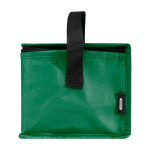 Sac isotherme en non-tissé recyclé pour 6 canettes, capacité 4L couleur vert vue latérale